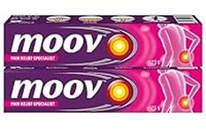 Moov Fast Pain Relief Cream | Joint & Muscle, Back Pain, Relief for Sore Muscles, Soothe Feet, Knees, Neck, Shoulders | 2 x 75g