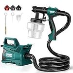 Paint Sprayer, NEU MASTER 600W HVLP Electric Spray Paint Gun with 6FT Airhose for House Painting, Ceiling, Home Interior and Exterior Green