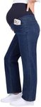 GRAPENT Pull On Jeans Ladies Jeans Jean Outfits for Women Pregnancy Pants for Women Darkness Blue Small US Size 4-6