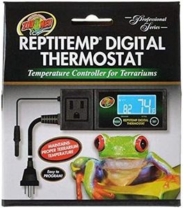 Zoo Med ReptiTemp RT-600 Digital Thermostat Controller, Black