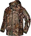 Waterproof Military Tactical Combat Softshell Jacket Outdoor Camping Hiking Camouflage Hoodie Coat (Real Tree, XL)