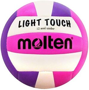 Molten MS240 Light Touch Volleyball, Purple/Pink, 12 & Under/8.1 oz (MS240-VP)