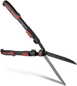 siwitec Teleskop-Heckenschere SG-31 für den Form- oder Rückschnitt von Hecken und Büschen | Gartenschere | Länge: 67,5-80 cm | Klingen aus Kohlenstoffstahl | leichter Kunststoffgriff mit Gummierung