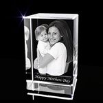 Personalized Custom 3D Photo engraved Crystal (Large Rectangle (3.1" x 4.7" x 2.4"))