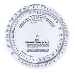 Darice Westcott 6” Proportional Measuring Scale, White, PS-79