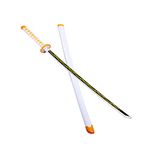 Demon Slayer Sword Zenitsu Cosplay Katana Sword Prop, Toy Katana Sword, Highly Restored, Anime Ninja Sword Decorative Toys