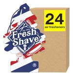 LITTLE TREES Air Fresheners Car Air Freshener. Hanging Tree Provides Long Lasting Scent for Auto or Home. Fresh Shave, 24 Air Fresheners