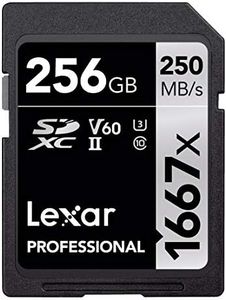 Lexar Professional 1667x 256GB SDXC UHS-II Card, (LSD256CB1667)