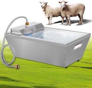 JLUHYANN 4Gal Automatic Livestock Water Trough for Horse Metal Auto Dog Water Bowl Dispenser for Dogs Large Capacity Self Filling Livestock Waterer Feeder for Dogs Horse Goat Sheep Pet