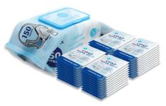 CPAP Mask Wipes by Snugell - 1 Pack of 150 Wipes Jumbo Pack + 40 Travel Wipes (190 Wipes)- Unscented - For Cleaning CPAP Mask and Devices - Skin Safe with Aloe Vera - Lint & Alcohol Free