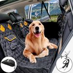 Wikoan Dog Hammock for Car Back Seat,Scratchproof Nonslip Waterproof Dog Car Seat Cover with Mesh Visual Window,Dog Seat Covers for Cars Back Seats for Cars/Trucks/SUV