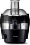 Philips Viva Collection Compact Juicer, 1.5 Litre, 500 Watt, Quick Clean Technology, Drip Stop, Dishwasher Safe Parts, See-through Pulp Container, Direct Serve, Black (HR1832/01)