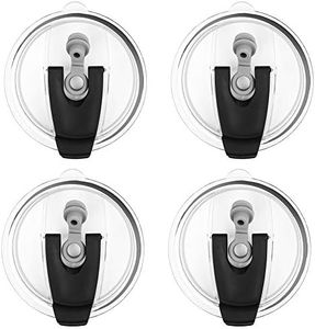 16oz Tumbler Replacement Lids,4 Pack Spill Proof and Splash Resistant Lids,Leak Proof Tumbler Replacement Covers,No Leak Cups Lids Covers for Rambler, Ozark Trail