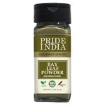 Pride of India – Bay Leaf Powder – Fresh & Authentic Bay Leaf Ground – Gourmet Spice – Good for Seasoning Stews/Soups/Tea – Easy to Use – 1.7 oz. Small Dual Sifter Jar