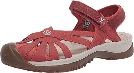 KEEN womens Rose Casual Closed Toe, Redwood, 9