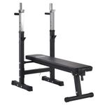 Mirafit Adjustable Folding Weight Bench with Dip Station