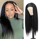 Vligcor Kinky Straight Headband Wig