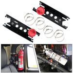 MFC 1Pair Adjustable Roll Bar Fire Extinguisher Mount Bottle Holder Compatible with for Jeep Wrangler TJ JK JKU JL UTV Polaris RZR Ranger,Aluminum