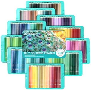 Colouring Pencils, Professional Set of 300 in a metal Box, Numbered, Soft Core Coloured Pencils Set For Children Adult Drawing Sketching, Shading, Coloring Blending and Layering