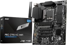 MSI PRO Z790-VC WiFi ProSeries Motherboard (Support 14th/13th/12th Gen Intel Processors, LGA 1700, DDR5, PCIe 5.0, M.2 Slots, 2.5Gbps LAN, USB 3.2 Gen2, Wi-Fi 7, ATX)