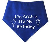 Spoilt Rotten Pets Personalised Blue It's My Birthday Dog Bandana Party Dress Up Dog Costume Gift (S3 Medium Dogs, Labs, Staffies & Springers)
