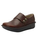 Alegria Womens Deliah Leather Shoe, Chestnut, 13