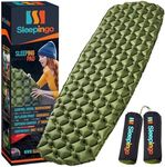 Sleepingo Large Sleeping Pad for Camping - Ultralight Sleeping Mat for Camping, Backpacking, Hiking - Lightweight, Inflatable & Compact Camping Air Mattress - Backpacking Sleeping Pad - Sleep Pad, 2pk