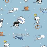 Snoopy Circus Daredevil Peanuts Fabric by 0.5 Metres 44'' Wide 100% Cotton Craft Fabric Material Children's Fabric Nursery Quilting, Dressmaking, Sewing