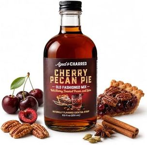 Cherry Pecan Old Fashioned Syrup - Cocktail Mix for 34 Drinks - Old Fashion Mix Syrup for Homemade Cocktails - Easy to Mix with Bourbon or Whiskey