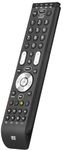 One For All Essence 4 Universal Remote Control - Operates 4 devices (TV Freeview Blu-ray and Audio) – Learning feature - Works with all brands - Black -URC7140