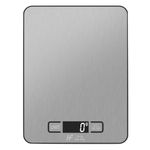 HomeFashion Large 23x17cm 10kg 1g Digital Kitchen Scales Food Scale Stainless Steel Surface With Backlit LCD Display Multifunction for Home Office Use