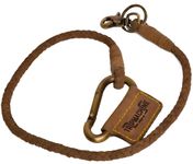 Trip Machine Company Leather BRAIDED KEY CHAIN TOBACCO BROWN