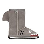 EMU Australia Unisex-Child LC Shark Boots, Putty, 3 UK Regular