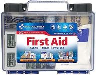 First Aid Only 91248 OSHA-Compliant All-Purpose 50-Person Emergency First Aid Kit for Home, Work, and Travel, 260 Pieces