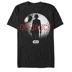 Star Wars mensSTRO0120-10001001Rogue One Jyn Death Star Defiance Graphic T-Shirt T-Shirt - Black - XXXL