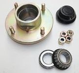 leisure MART Complete Trailer Wheel Hub Taper Bearing 4 Stud with 4 inch PCD Part no. LMX617