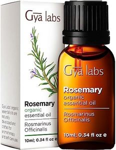 Gya Labs Organic Rosemary Oil for Hair & Scalp - Organic Rosemary Essential Oil for Skin & Diffuser - Steam Distilled Rosemary Oil for Hair Organic (10ml)