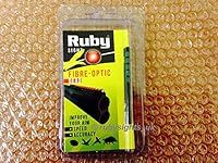 RUBY FIBRE OPTIC SHOTGUN SIGHT GREEN BEAD 71MM HUNTING SPORTING