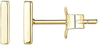 PAVOI 14K Gold Plated Mini Bar Stud