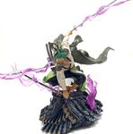 Tinion ||One Piece Roronoa Zoro -4 Action Figure- Miniature Toy Figure (Doll) Special Edition for Car Dashboard, Decoration, Cake, Office Desk & Study Table (Pack of 1) (Height- 18cm)