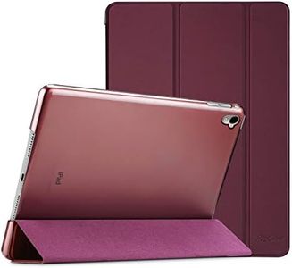 ProCase Smart Case for iPad Pro 9.7 Inch 2016, Ultra Slim Lightweight Stand Smart Case Shell with Translucent Frosted Back Cover for iPad Pro 9.7 Inch (A1673 A1674 A1675) -Wine