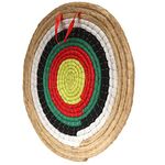 AUVIM Archery Targets for Backyard Hand-Made Straw Archery Target for Recurve Bow Compound Bow or Longbow 20 Inches Traditional Bow Arrow Target for Kids Youth Adult Archery Hunting Practice