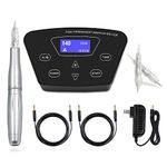 Permanent Makeup Machine - BIOMASER Permanent Makeup Tattoo Machines Device Kit Include Intelligent Digital Power Supply and Permanent Makeup Tattoo Pen with 10pcs Microblading Cartridge Needles