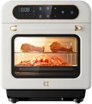 CIARRA 8-in-1 Air Fryer Steam Oven Countertop,12L Mini Toaster Oven with Steam, Rapid Steam, Air Fry, Vapor Bake, Steam Clean, Bake, Dried, Ferment, White