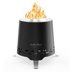 Onlyfire 6.5" Round Tabletop Fire Pit, Black