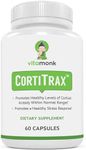 CortiTraxTM Bio-Enhanced Natural Cortisol Blocker - Doctor Formulated Cortisol Manager & Stress Relief Supplement - Integrative Adrenal Fatigue Health Support for Optimal Hormone Levels - 60 Capsules