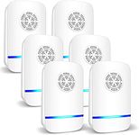 6 Packs Ultrasonic Pest Repeller, Lickoon Electronic Pest Repellent Plug in Indoor Pest Control for Insect, Roaches, Mice, Spider, Ant, Bug, Mosquito Repellent for House Garage Warehouse Office Hotel