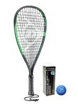 Dunlop Sonic Ti Racketball Racket & 3 Dunlop Racketball Balls