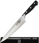 KUMA Multi Purpose Chef Knife - Pro Bolster Edition - Razor Sharp Out Of The Box - 8 Inch Chef's Knife for Carving, Slicing & Chopping - Great Ergonomic Handle - Professional Kitchen Knives