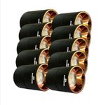 TB Technobeam Aluminium 12 Watts Surface Light Cylindrical Shape Black Body Rose Reflector Warm White - 3000K Led Round Indoor Ceiling Mounted Spot Light Down Light Pack Of 10